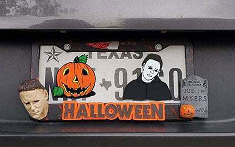 Halloween license plate frame - amazon.com