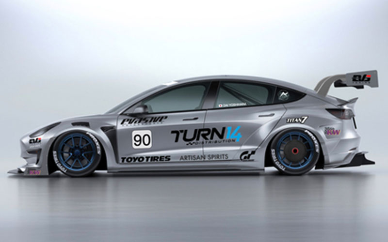 Pikes Peak Tesla Model 3 - sema.org Pikes Peak Tesla Model 3 - sema.org