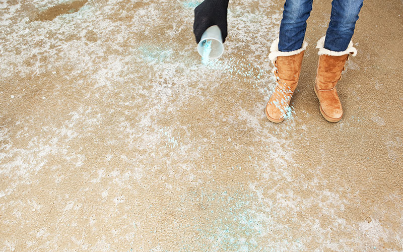 Sidewalk salt