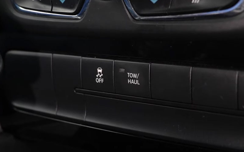 Tow/Haul mode button - 1A Auto on youtube.com