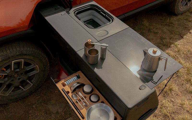 2022 Rivian R1T camp kitchen - rivian.com