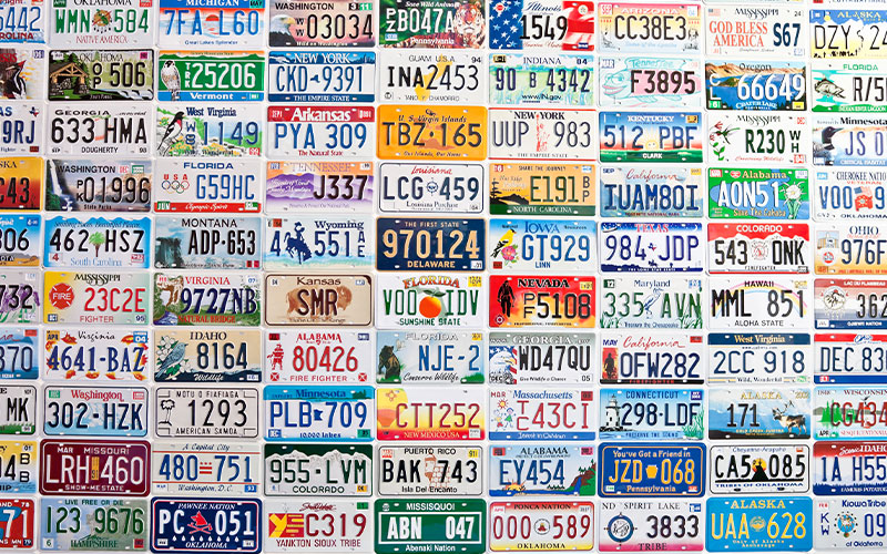 US License Plates