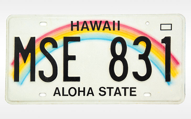 Hawaii Rainbow Plate