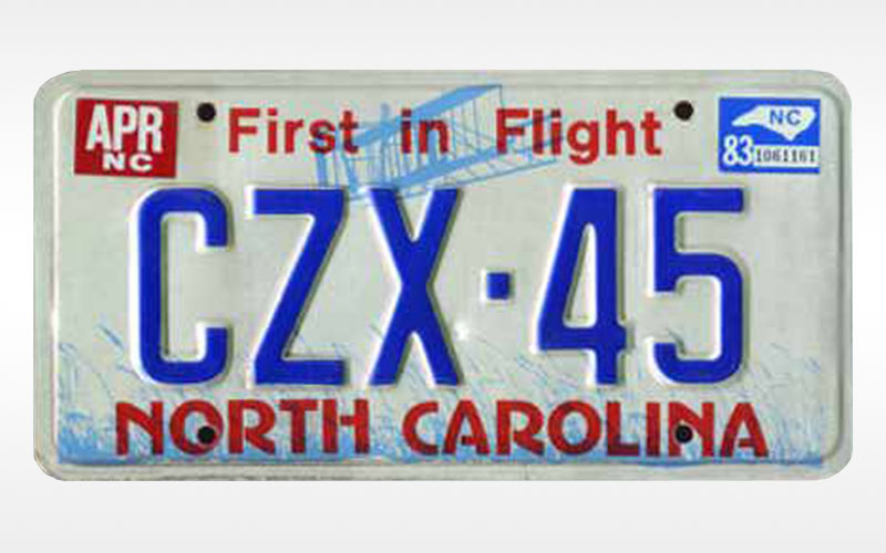 North Carolina Plate - 15q.net