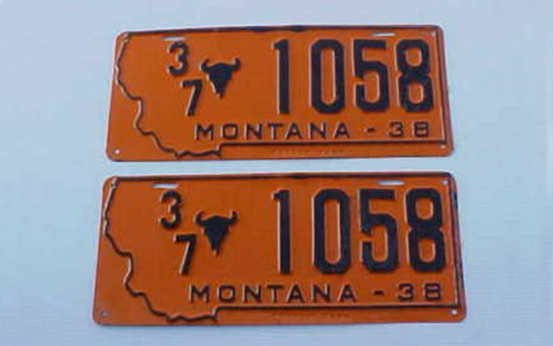 1938 Montana Plate - worthpoint.com