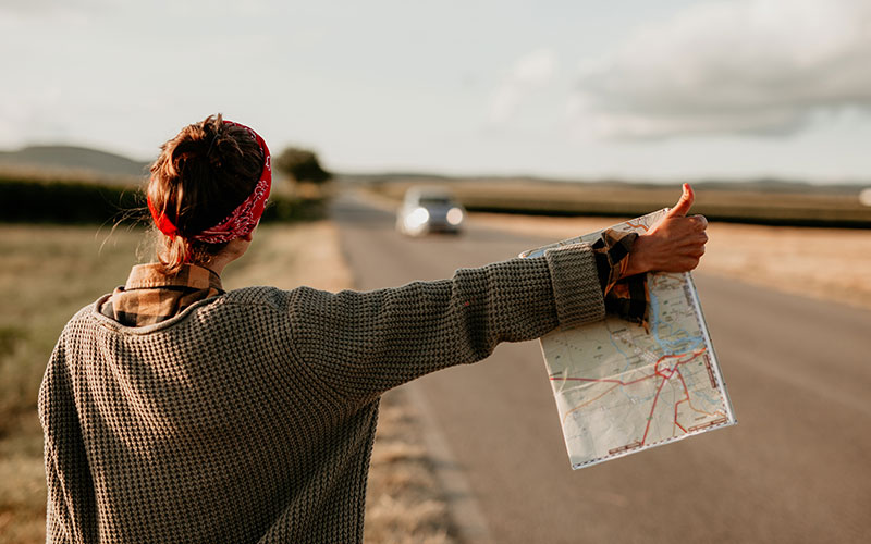 Young hitchhiker