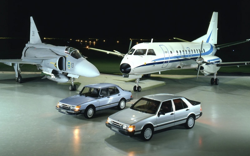Saab cars and planes - saab.com