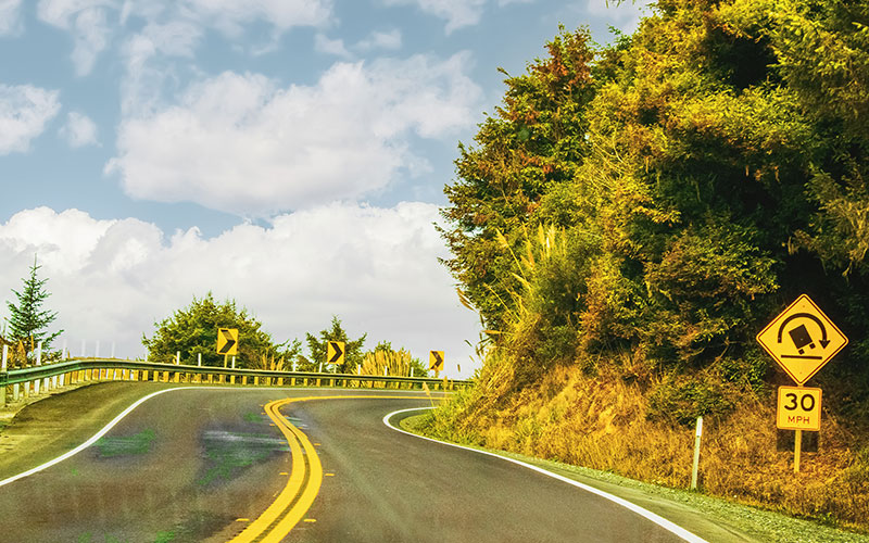 Curvy road Curvy road