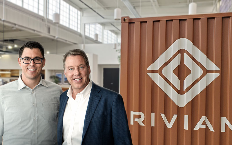 RJ Scaringe and Bill Ford - media.ford.com