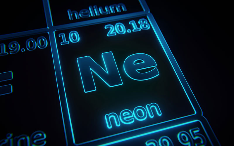 Neon on the Periodic Table Neon on the Periodic Table