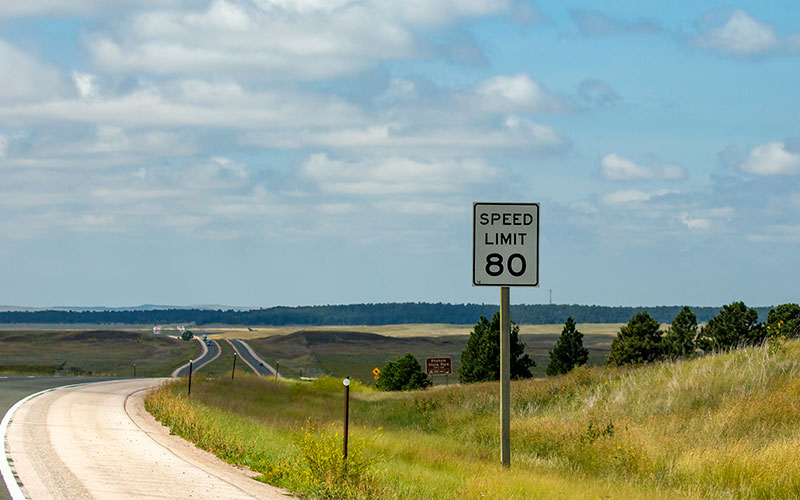 80mph Speed Limit Sign