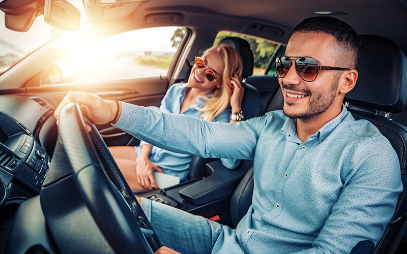 Driving with sunglasses Driving with sunglasses