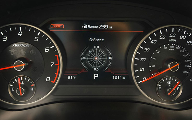 2020 Kia Stinger Digital Gauge Cluster - kiamedia.com