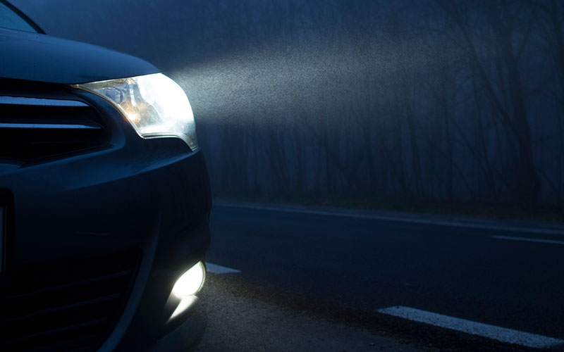 Car headlight and fog light