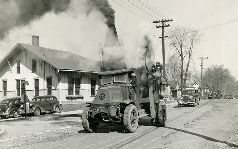 Prepping for repaving Route 66 - madison-historical.siue.edu