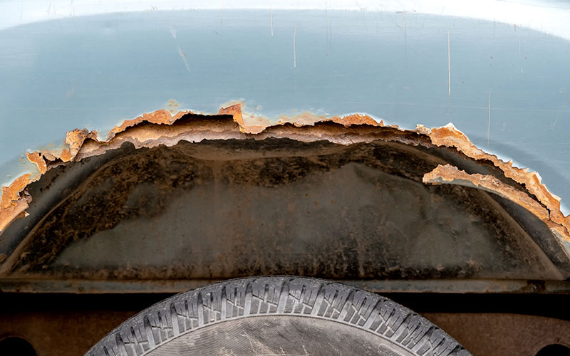 Wheel arch rust