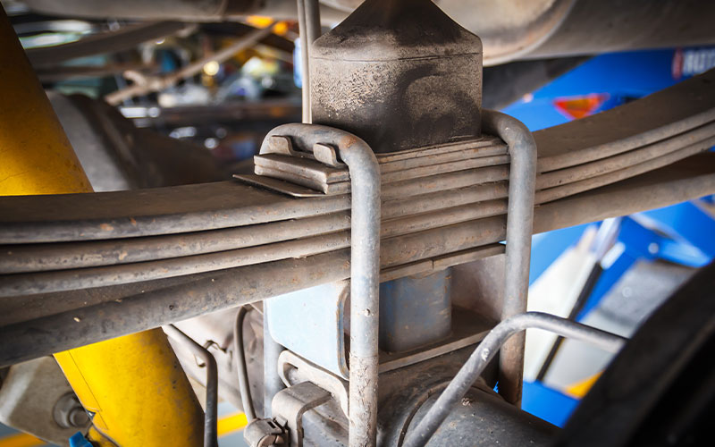Leaf spring suspension