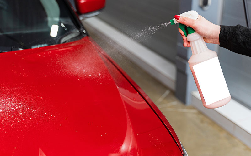 Waterless car wash