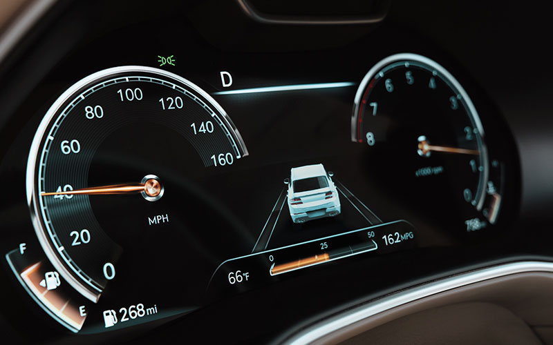 2023 Genesis GV80 digital gauge cluster - genesis.com