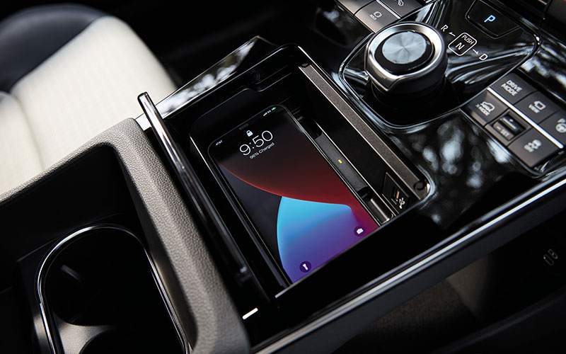 2023 Subaru Solterra Wireless Charging Dock - media.subaru.com