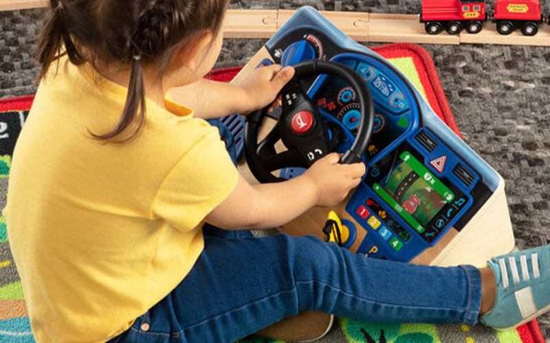 Toy Steering Wheel - melissaanddoug.com Toy Steering Wheel - melissaanddoug.com