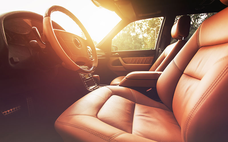 Car Parked in Sun