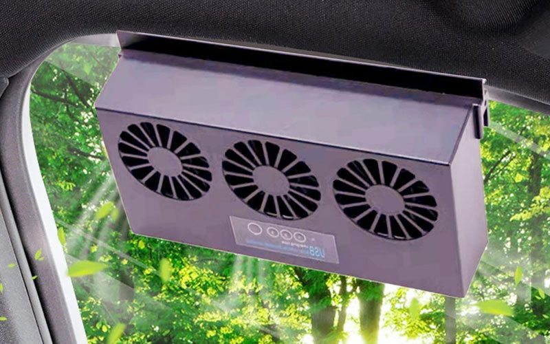 USB Car Solar Power Fan - amazon.com