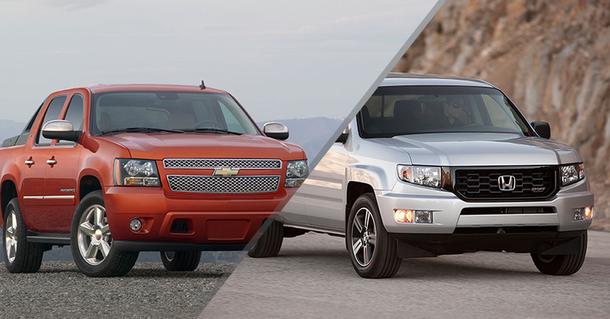 Budget Buy Chevrolet Avalanche vs Honda Ridgeline