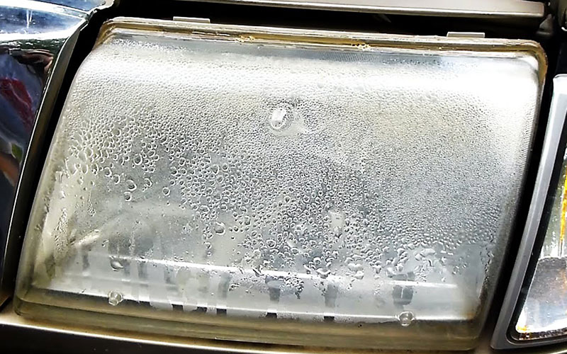 Headlight with moisture in it - ChrisFix on youtube.com