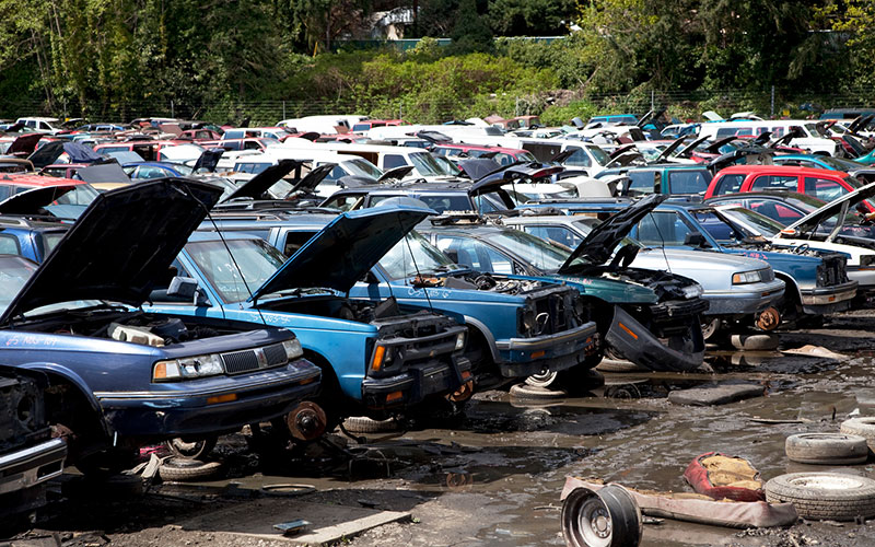 Automobile scrapyard