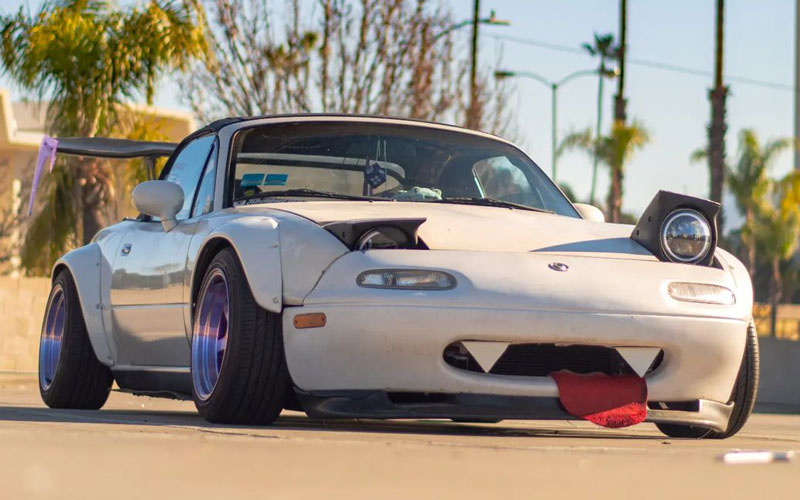 NA Miata with a face - @bboykayjay on Instagram