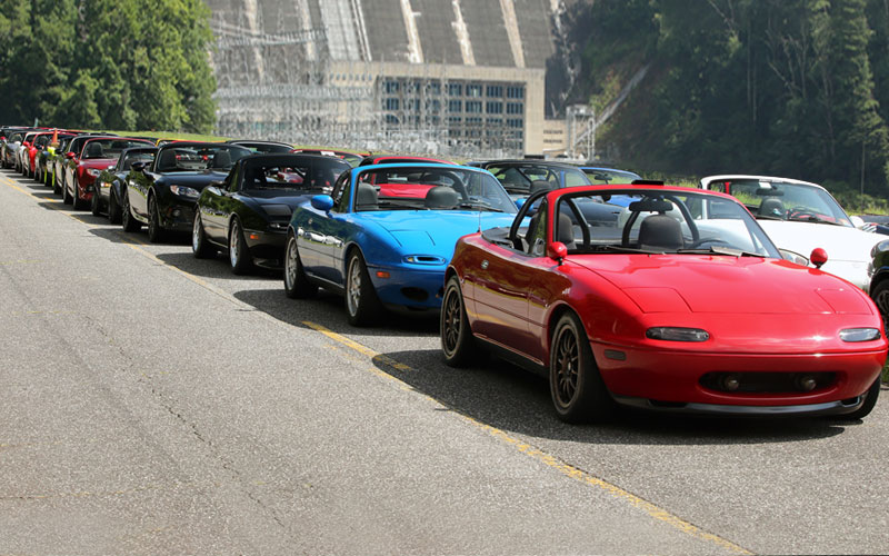 Mazda MX-5 Miatas gathered at Miatas at the Gap - gapmiatas.com copy