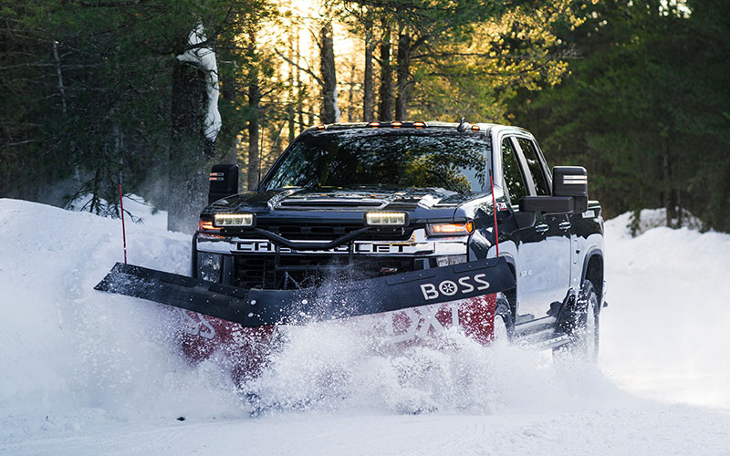 2020 Chevrolet SIlverado 3500 with snow plow - media.chevrolet.com