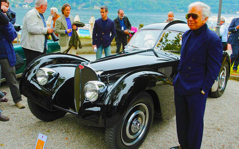 Ralph Lauren and 1938 Bugatti 57SC Atlantic - carcollectorsclub.com