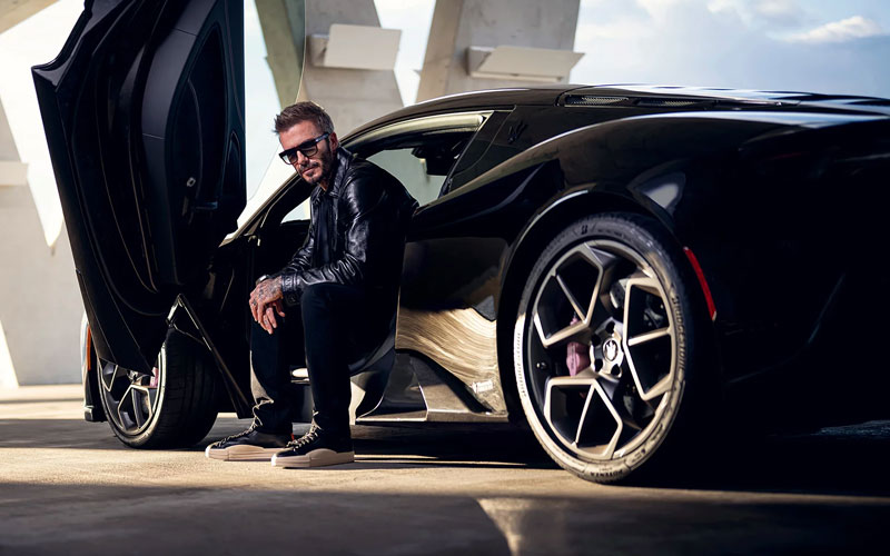 David Beckham and his Maserati MC20 - maserati.com