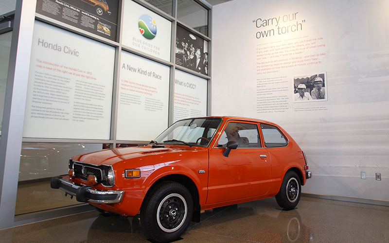 Honda Civic CVCC Display - hondanews.com
