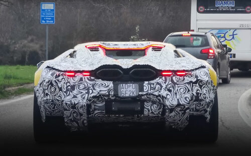 New Lamborghini V-12 Supercar Spotted