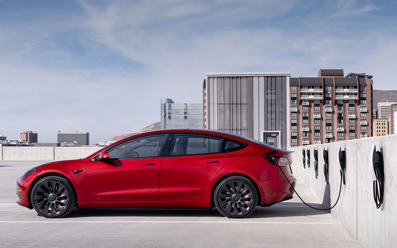 2023 Tesla Model 3 charging - tesla.com