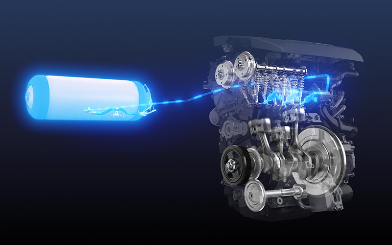 Toyota Mirai Hydrogen Fuel Cell powering engine - toyota.com