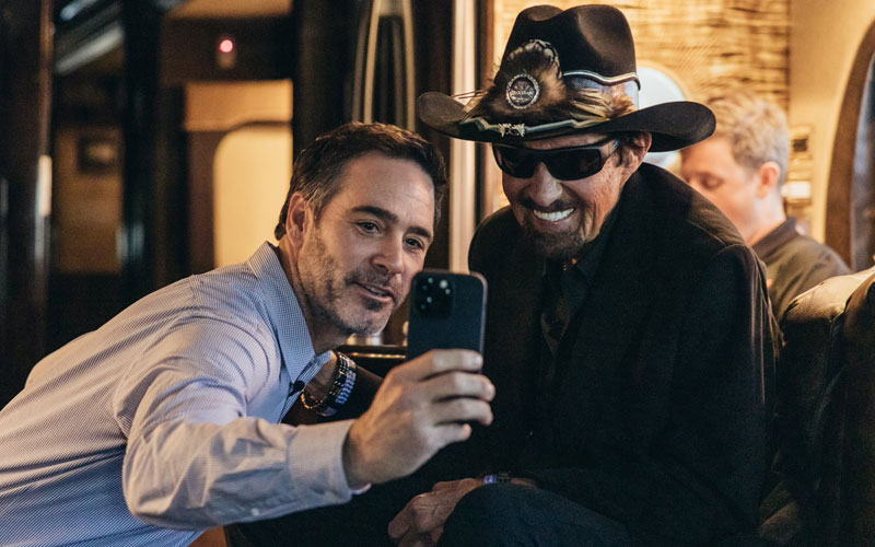 Jimmie Johnson with Richard Petty - @JimmieJohnson on Twitter