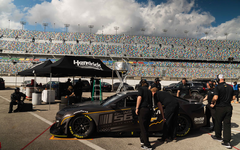 Garage 56 car testing at Daytona - @NASCARG56 on Twitter
