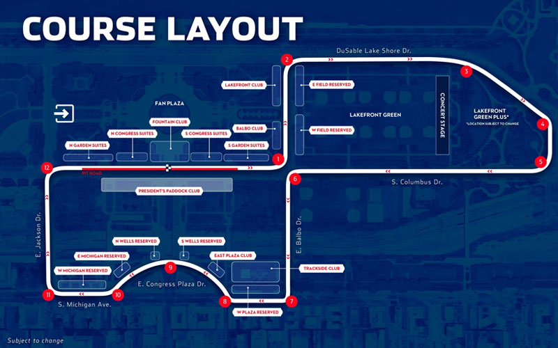 NASCAR Chicago Street Course Layout – nascarchicago.com