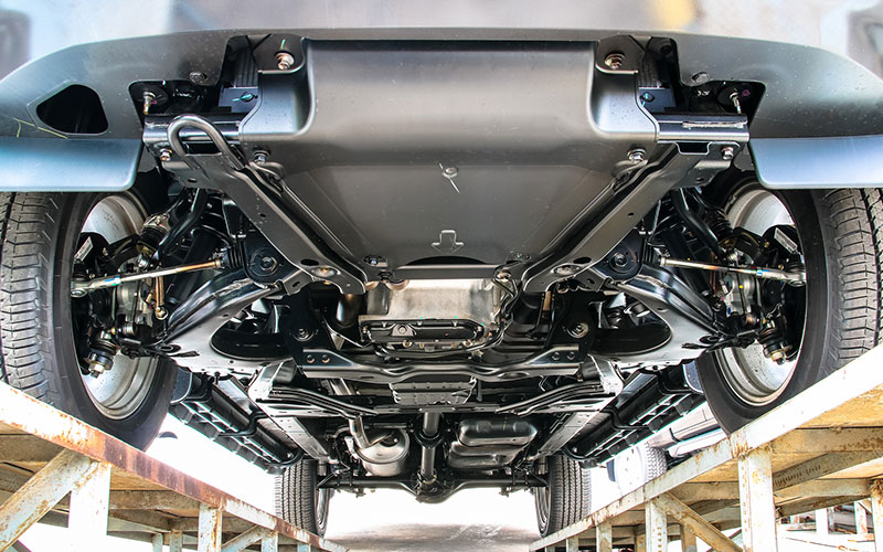 Car undercarriage Car undercarriage