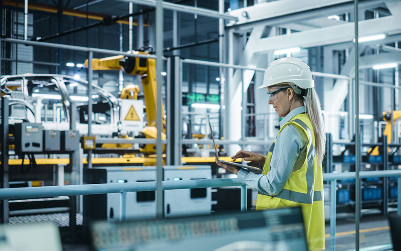 Vehicle Manufacturing Plant Worker