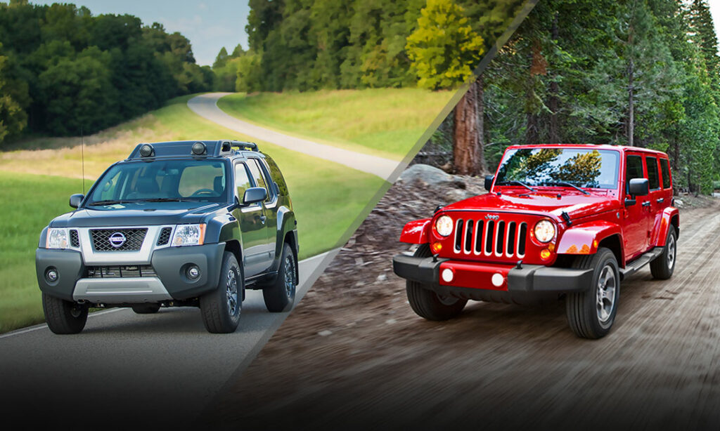 Under $15K: Jeep Wrangler vs Nissan Xterra