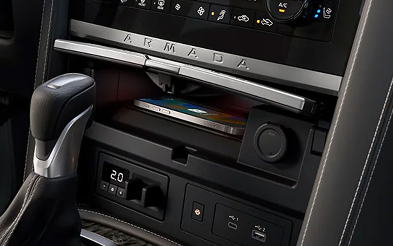 2023 Nissan Armada Wireless Charging - nissanusa.com