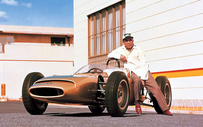 Soichiro Honda and the F-1 prototype - global.honda Soichiro Honda and the F-1 prototype - global.honda