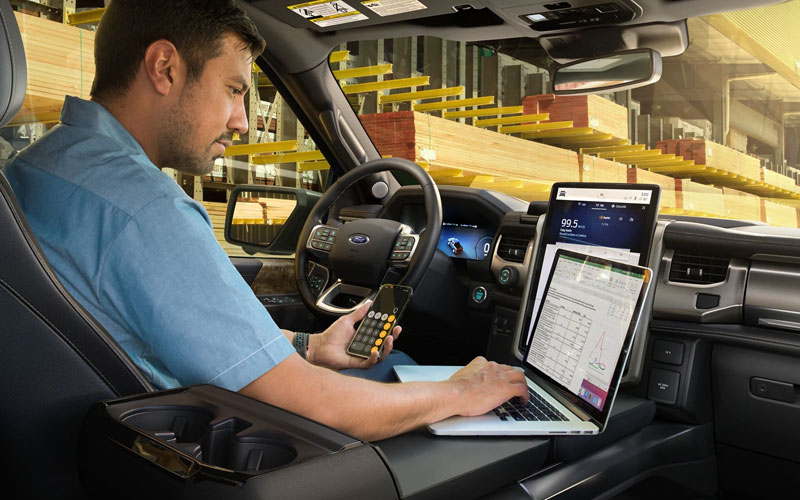 2023 Ford F-150 Lightning Interior Work Surface - ford.com