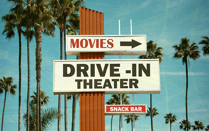 Drive-In Theater Sign Drive-In Theater Sign