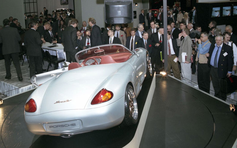 Boxster sports car concept, Auto Show, Detroit, 1993 - newsroom.porsche.com